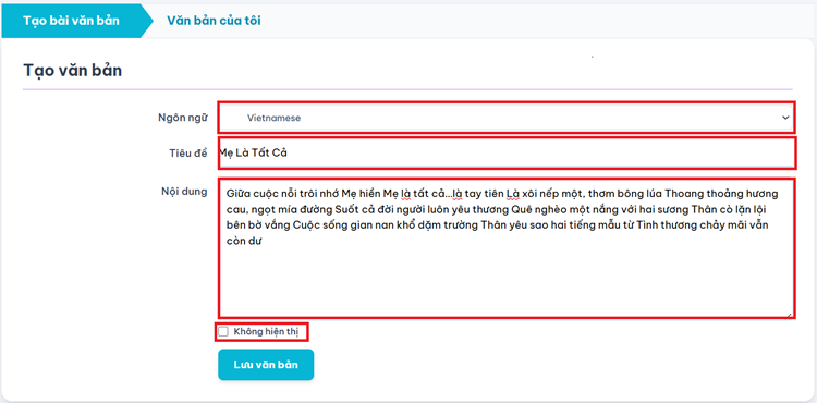 Ảnh chụp màn hình trang đăng ký