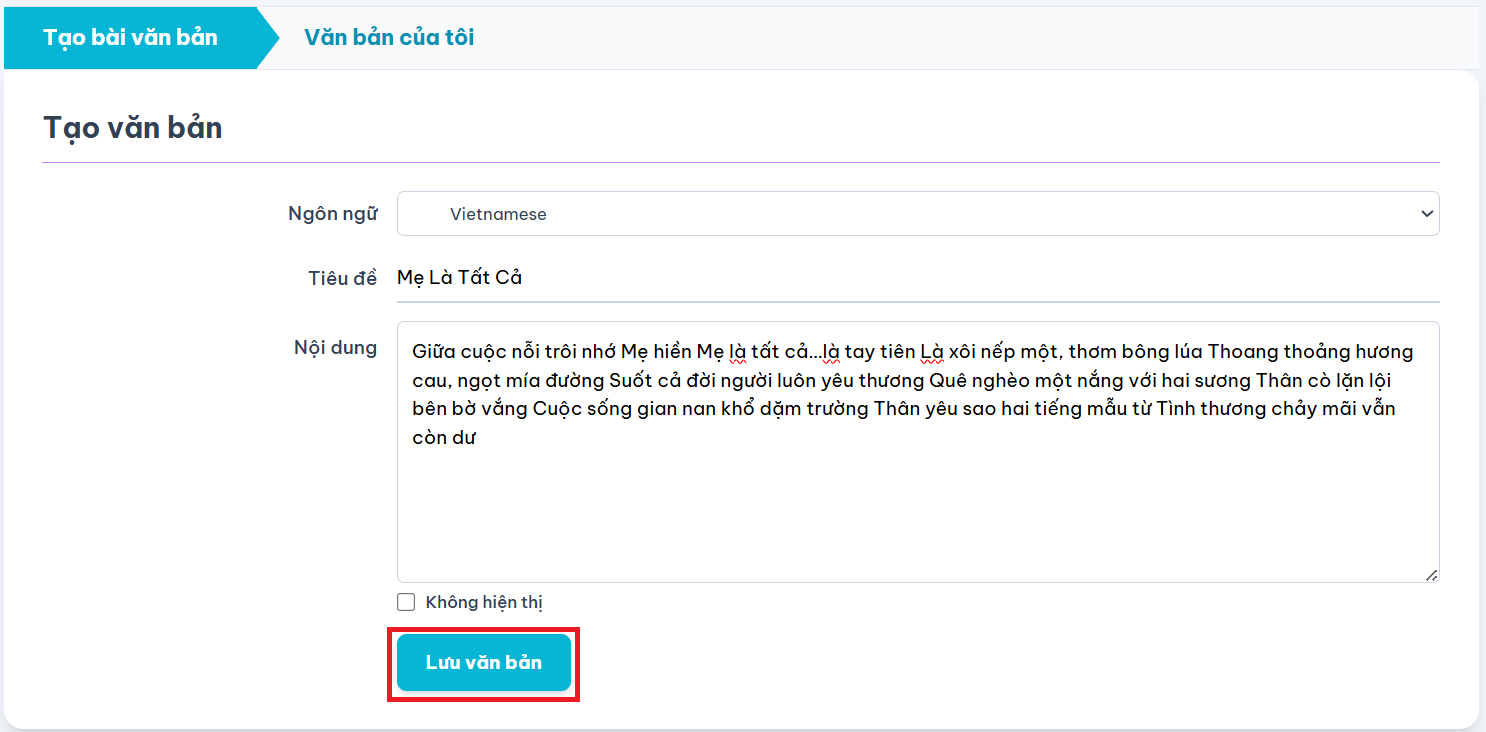 Ảnh chụp màn hình trang đăng ký